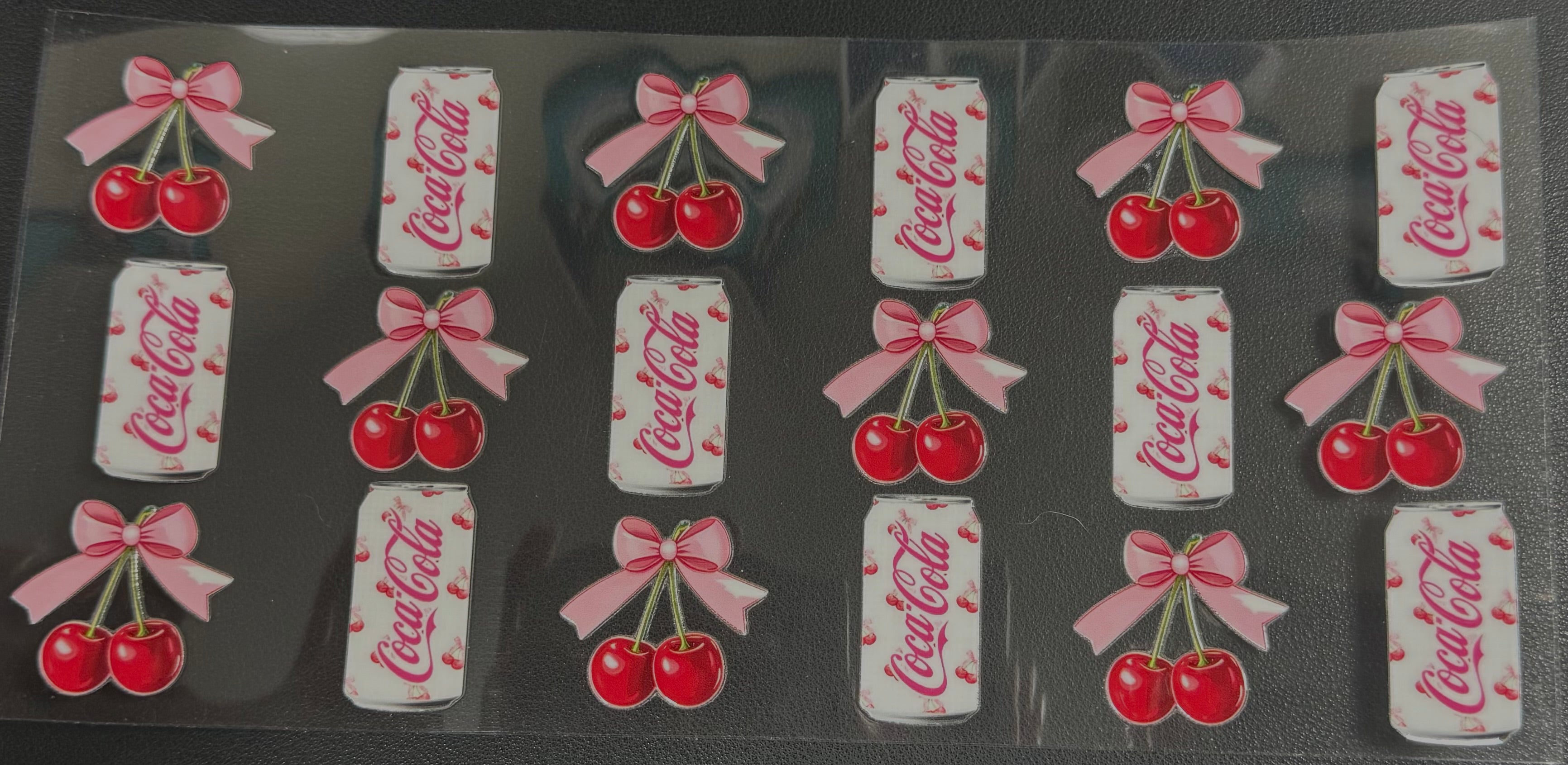 Coca Cola with cheeries and bows