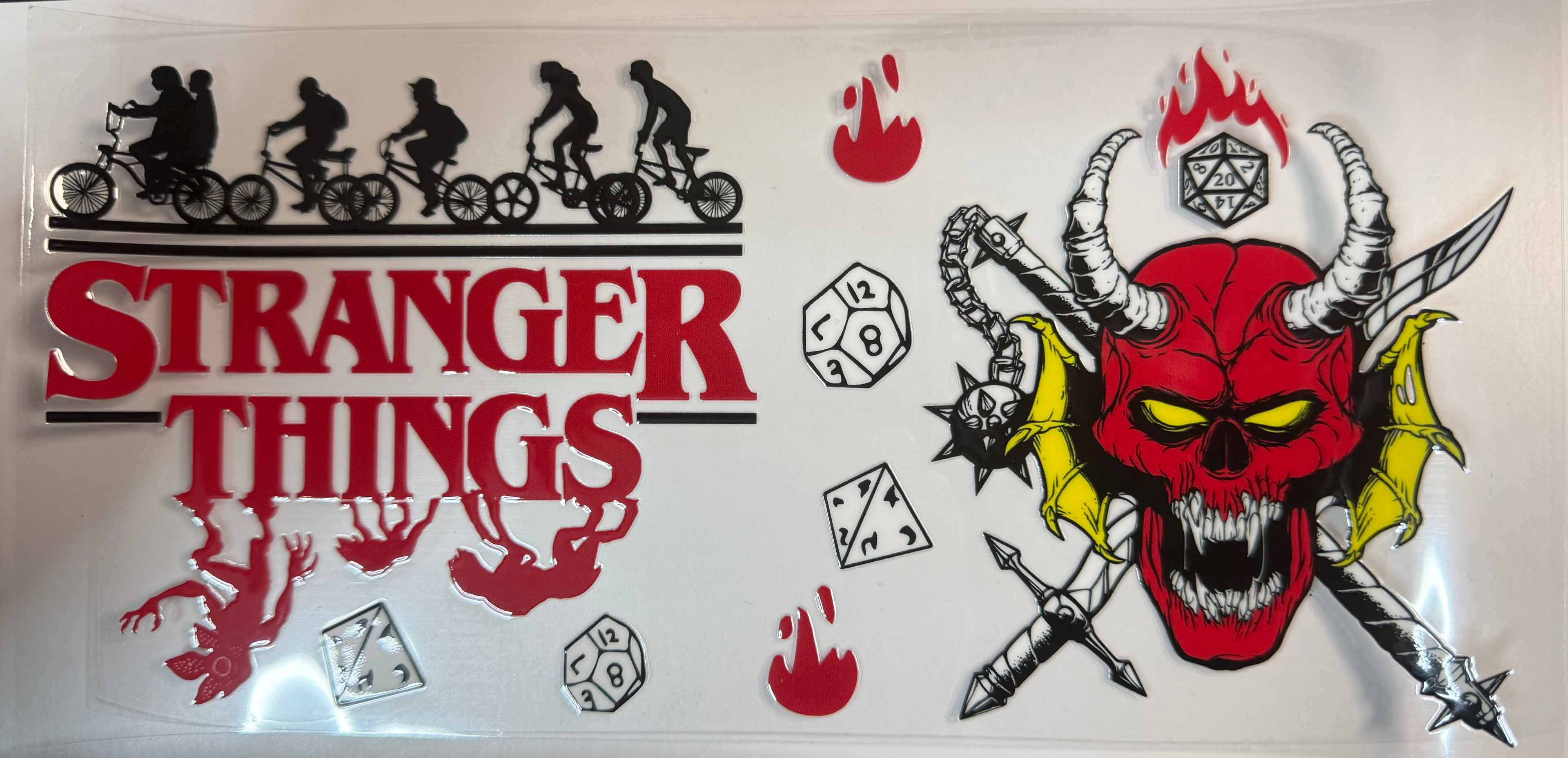Stranger Things uv dtf wrap