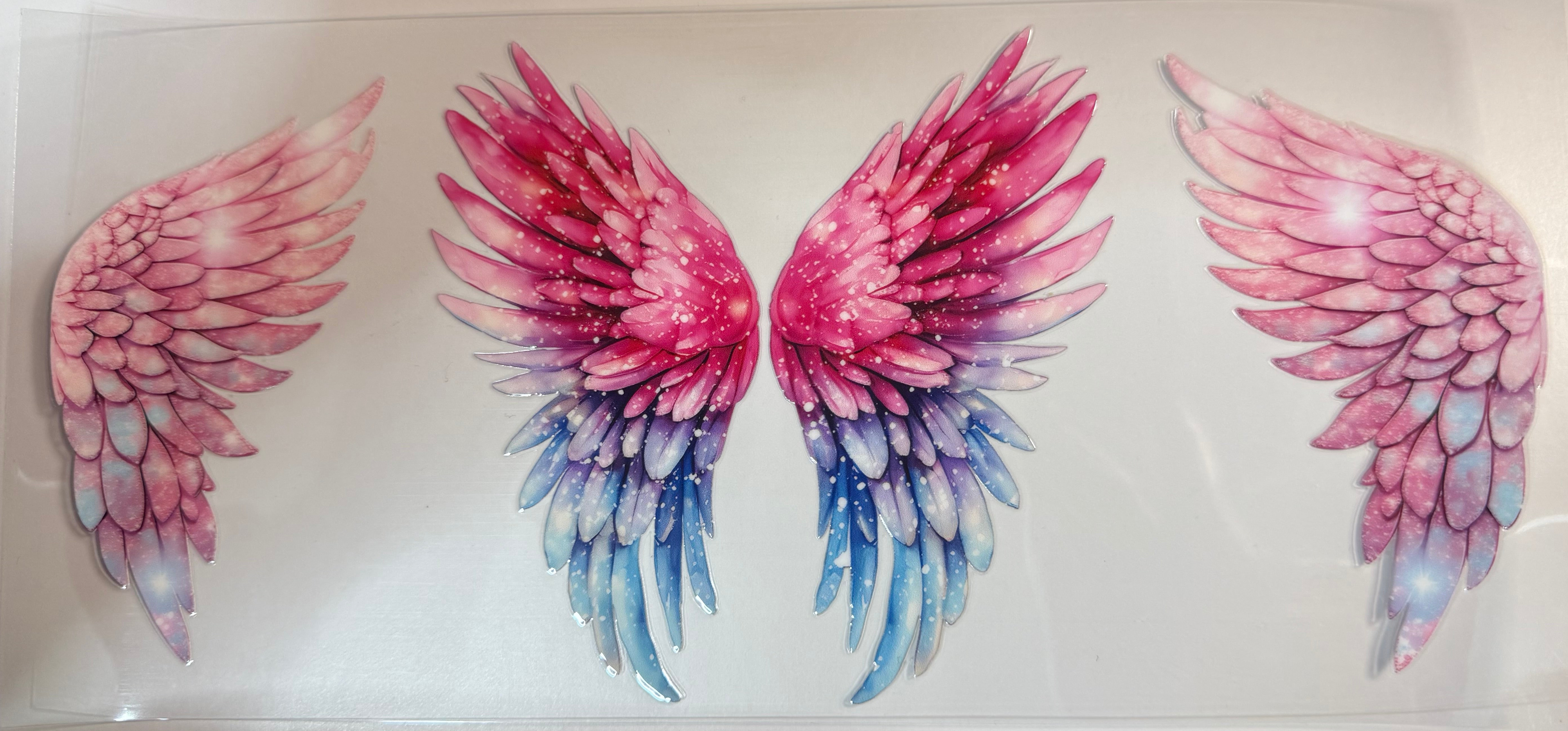 Angel Wings uv dtf wrap