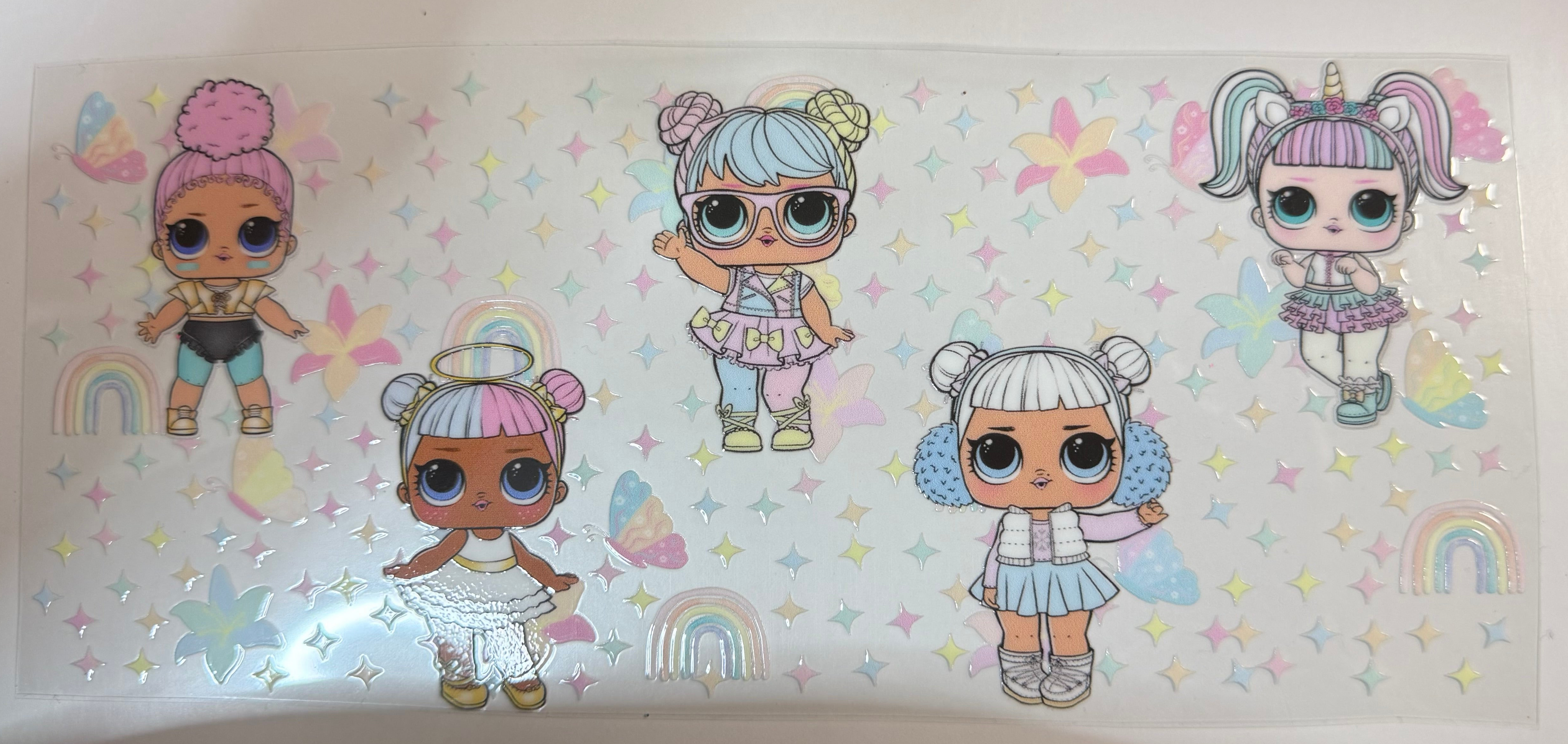 LOL Dolls uv dtf wrap