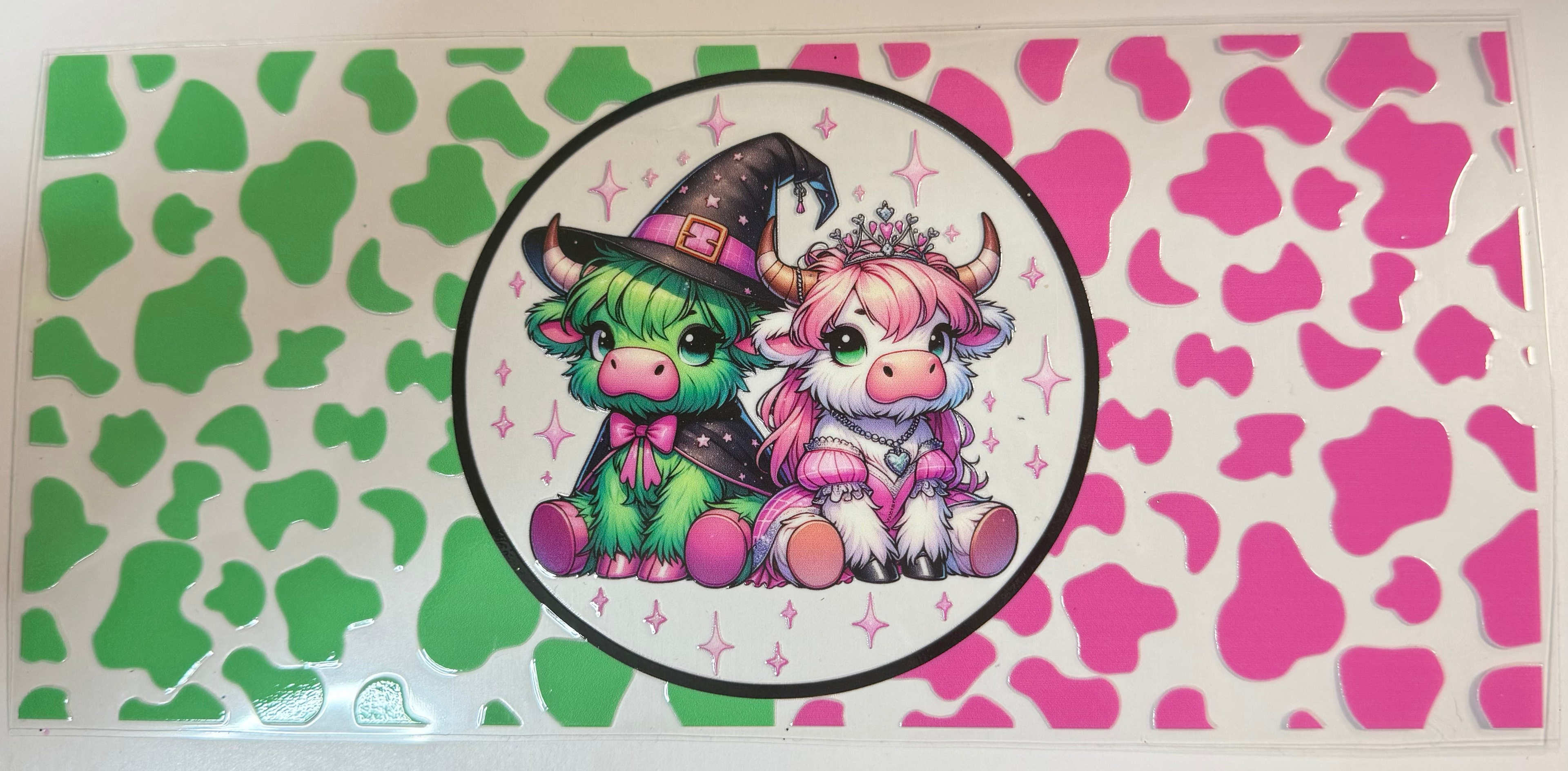 Highland cows w/cow print