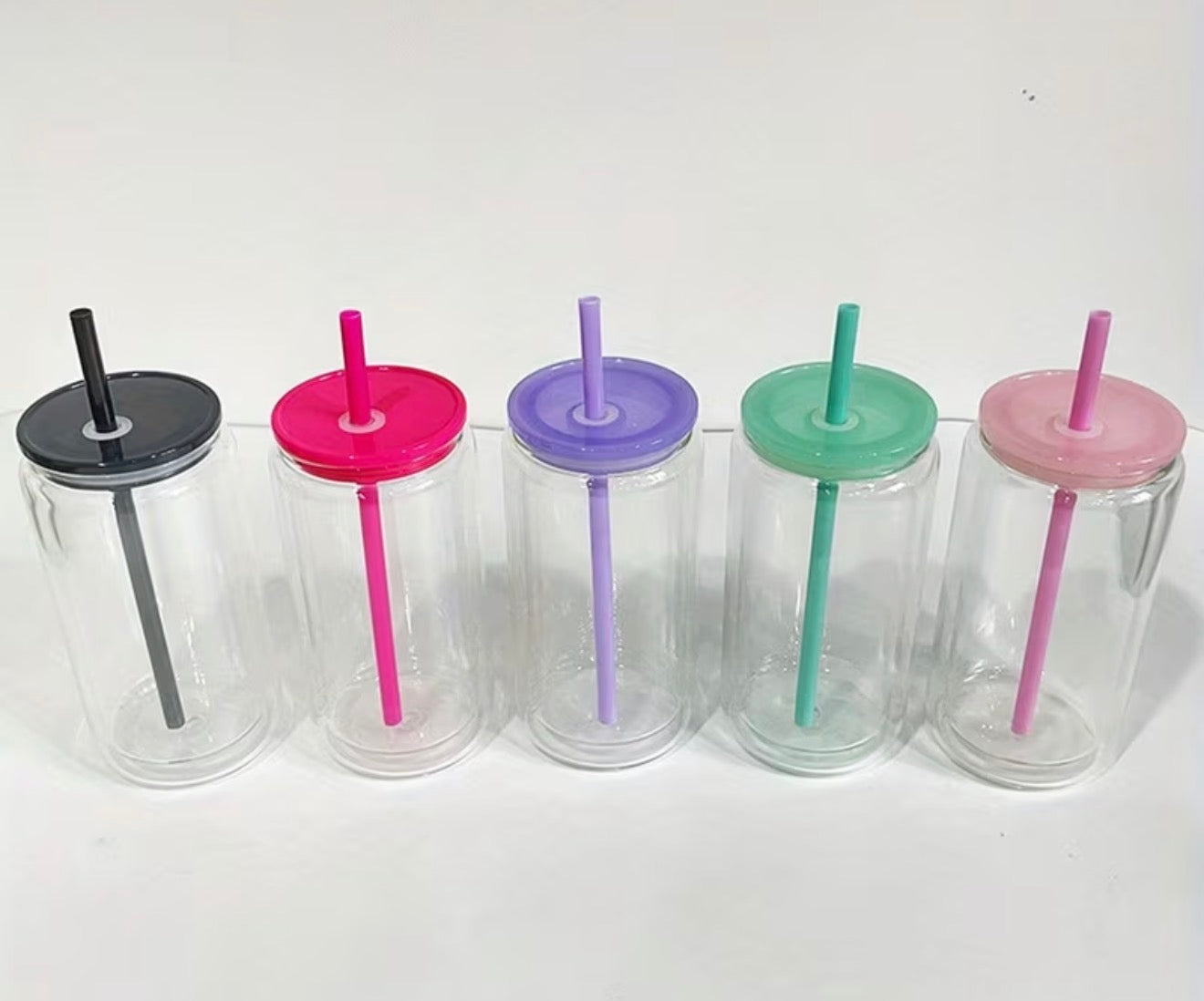 16oz Jelly Lid w/Matching Straw Acrylic Snowglobe Tumbler