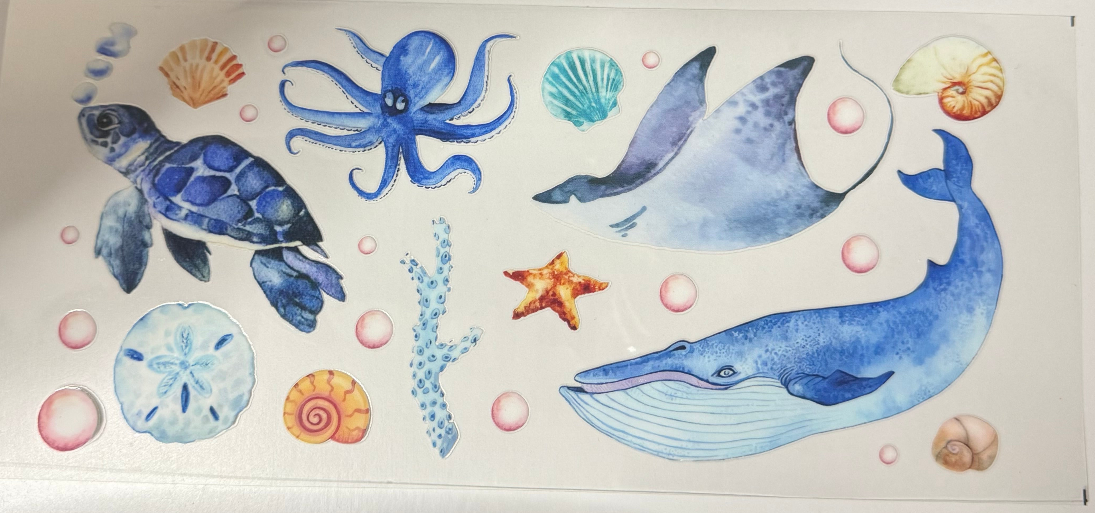 Sea creatures UVDTF wrap