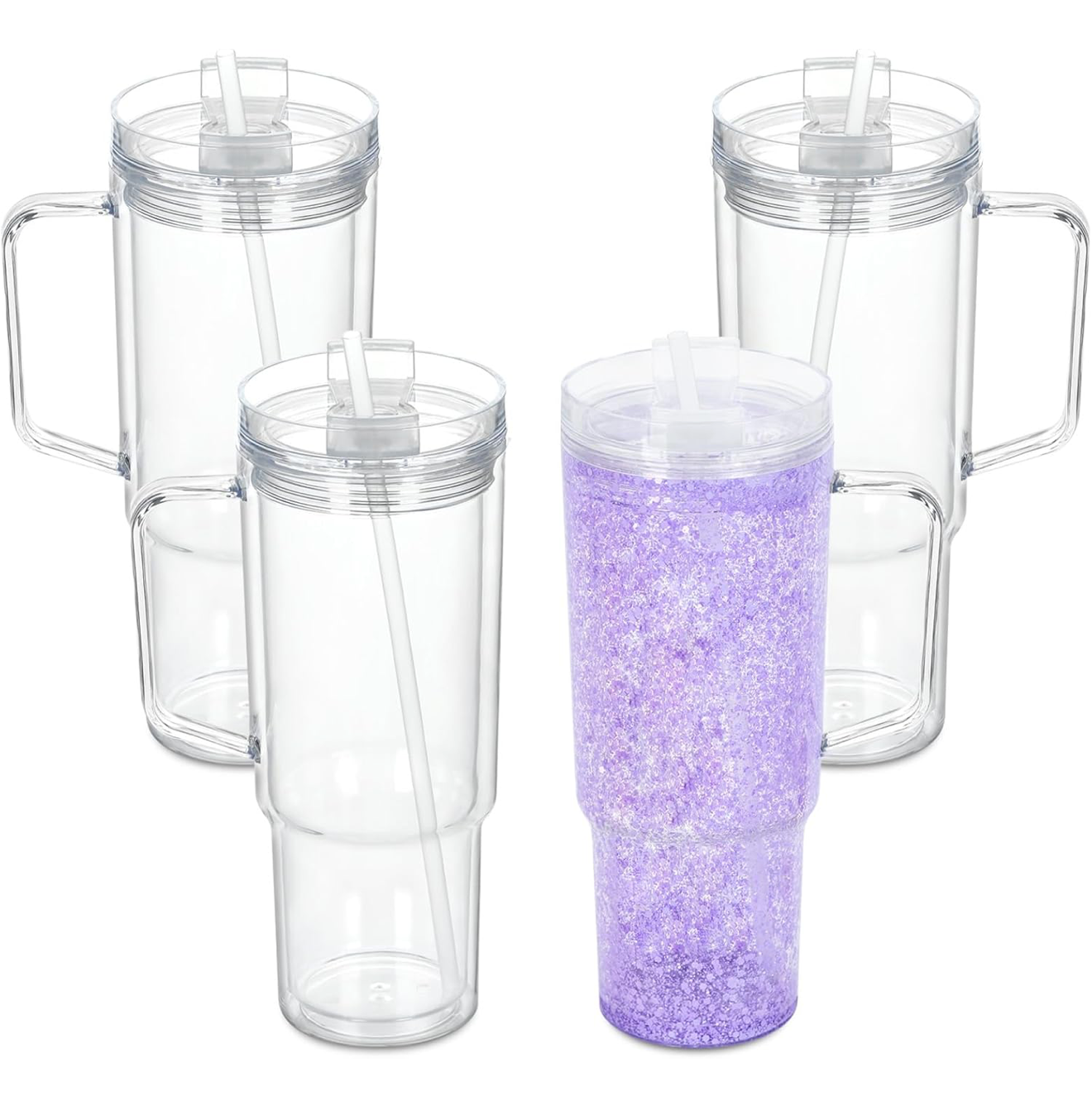 40oz Acrylic Snowglobe Tumber