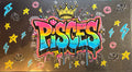 Pisces graffiti brick zodiac UVDTF