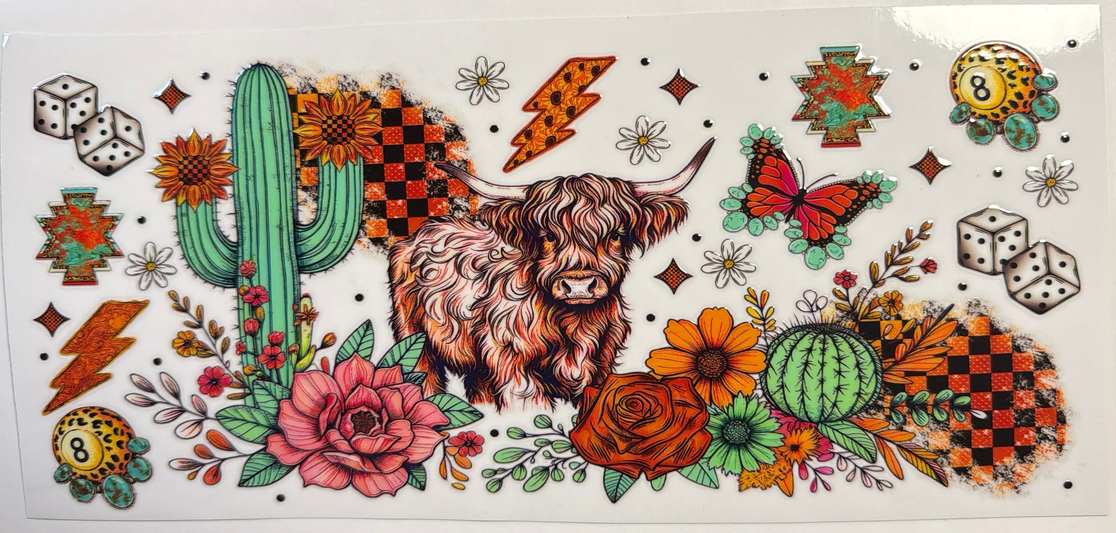 Highland Cow Cactus UVDFT