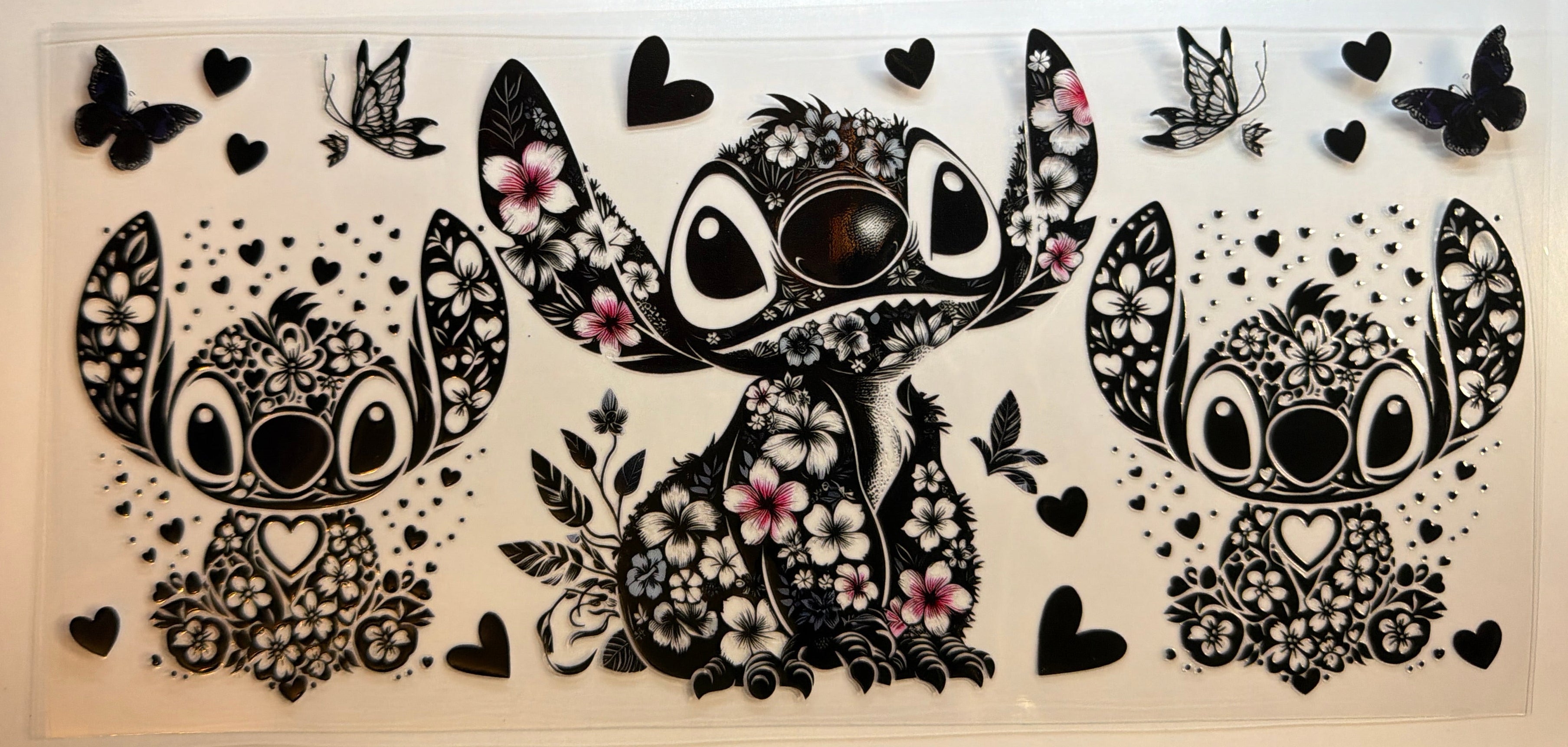 Black & White Stitch UVDTF
