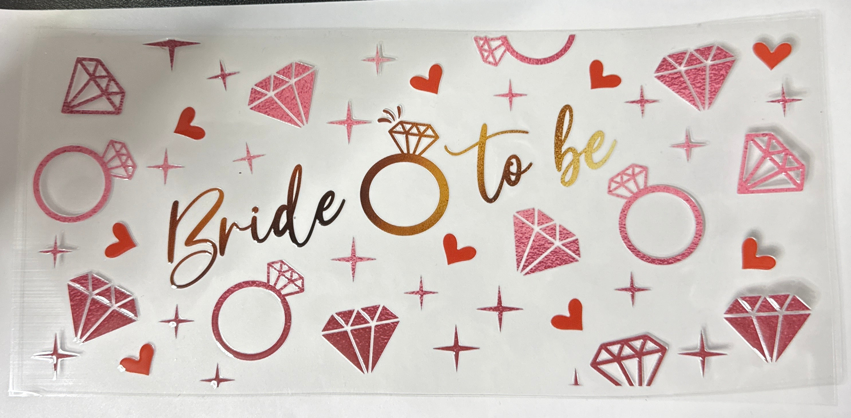 Bride to be UVDTF wrap