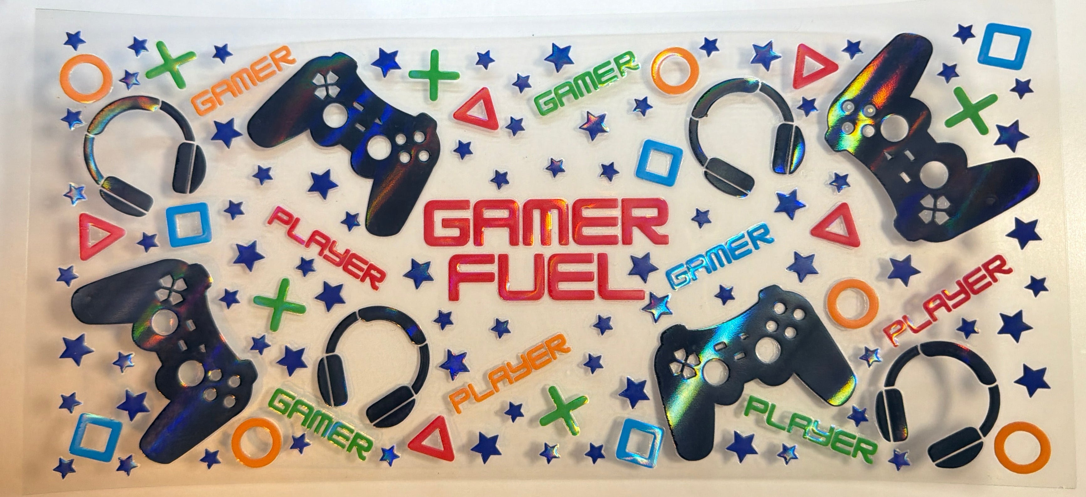 Holographic Gamer Fuel UVDTF