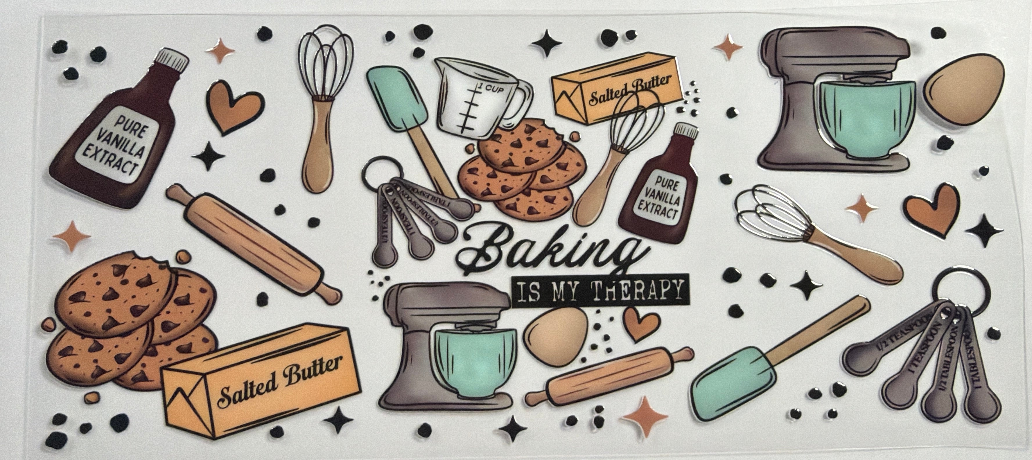 Baking is my Therapy UVDTF