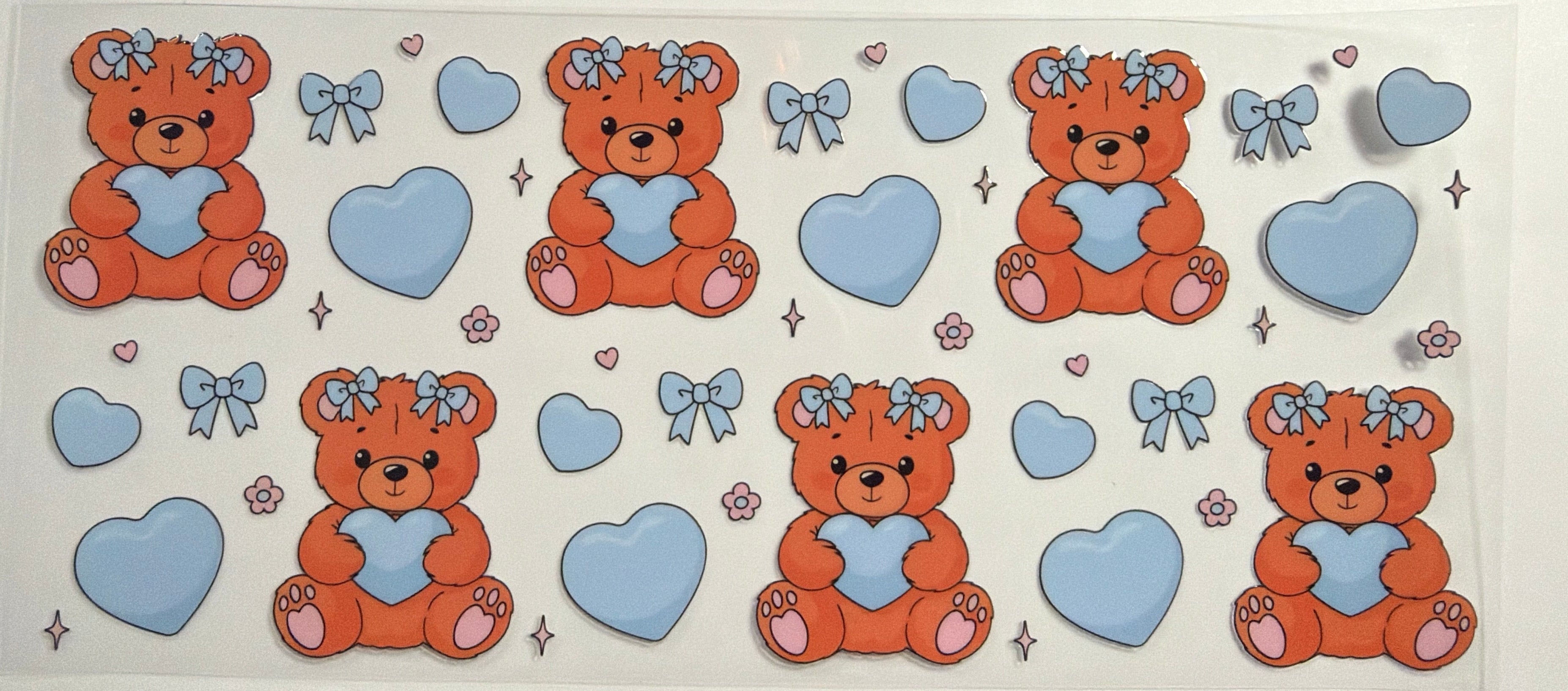 Bears With Blue Hearts UVDTF