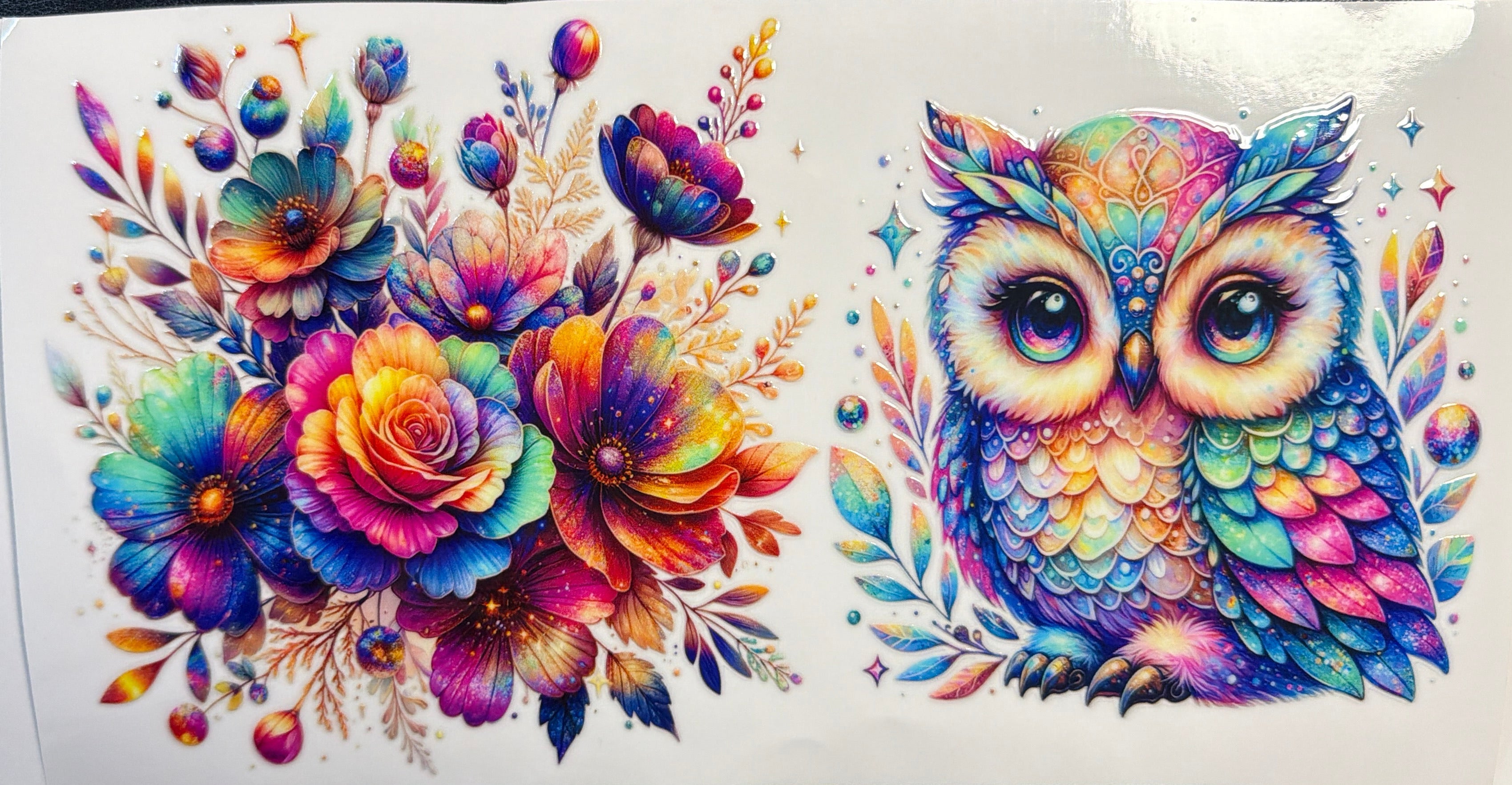 Flower And Owl UVDFT