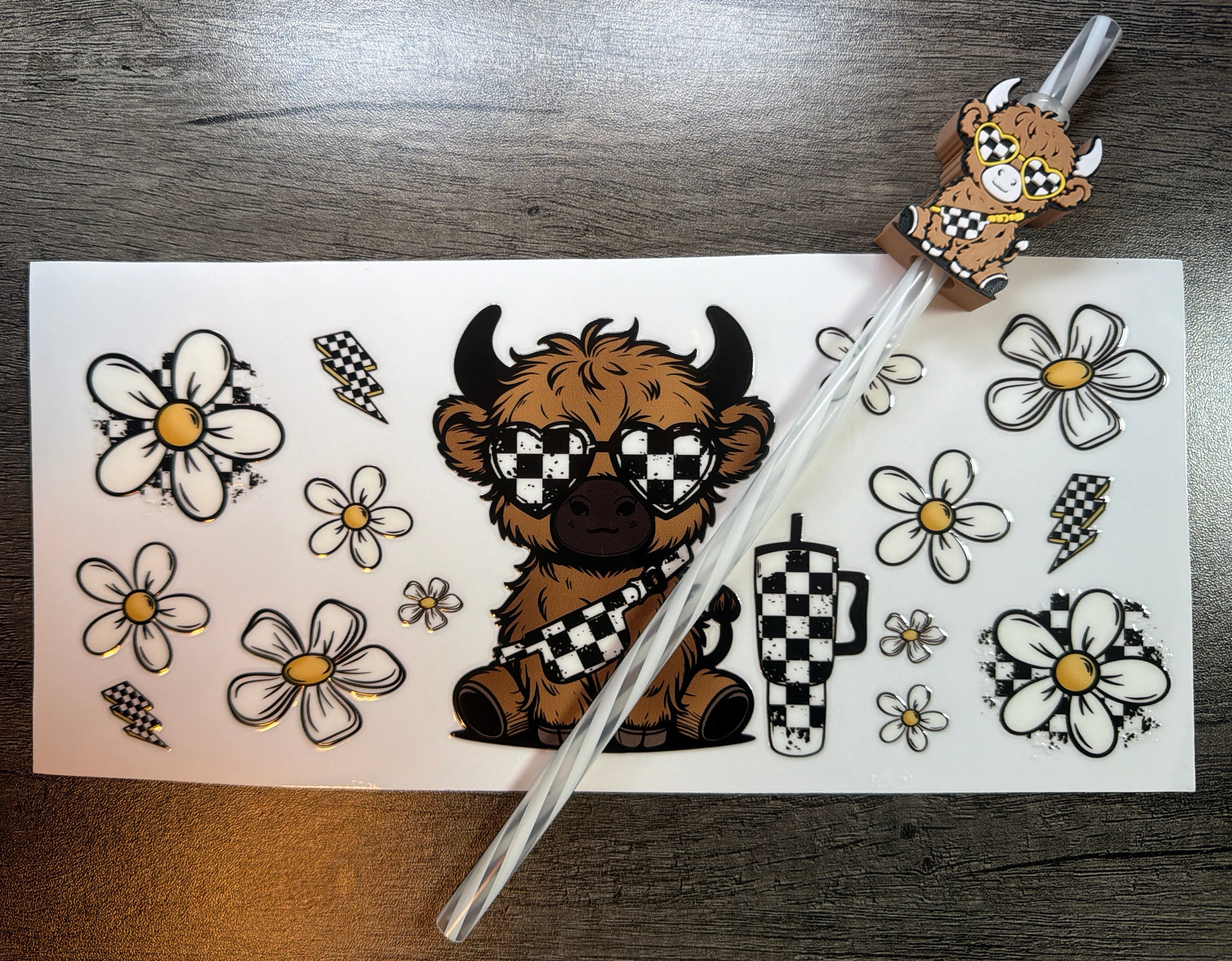 Highland Cow Sunglasses Set
