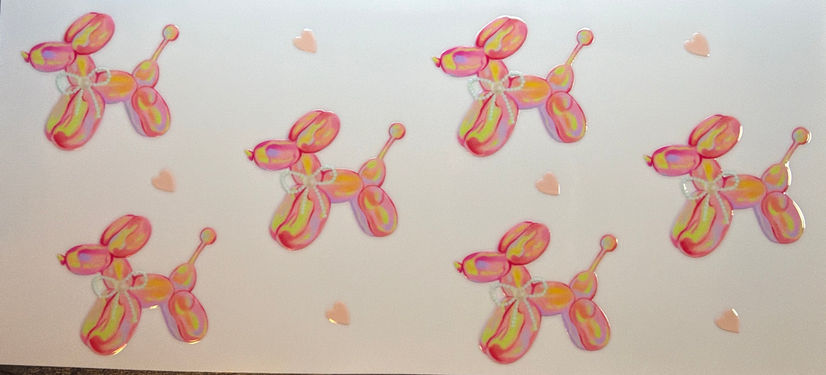 Pastel Balloon Dogs UVDTF