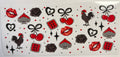 Cherries Roses Lips rooster UVDTF