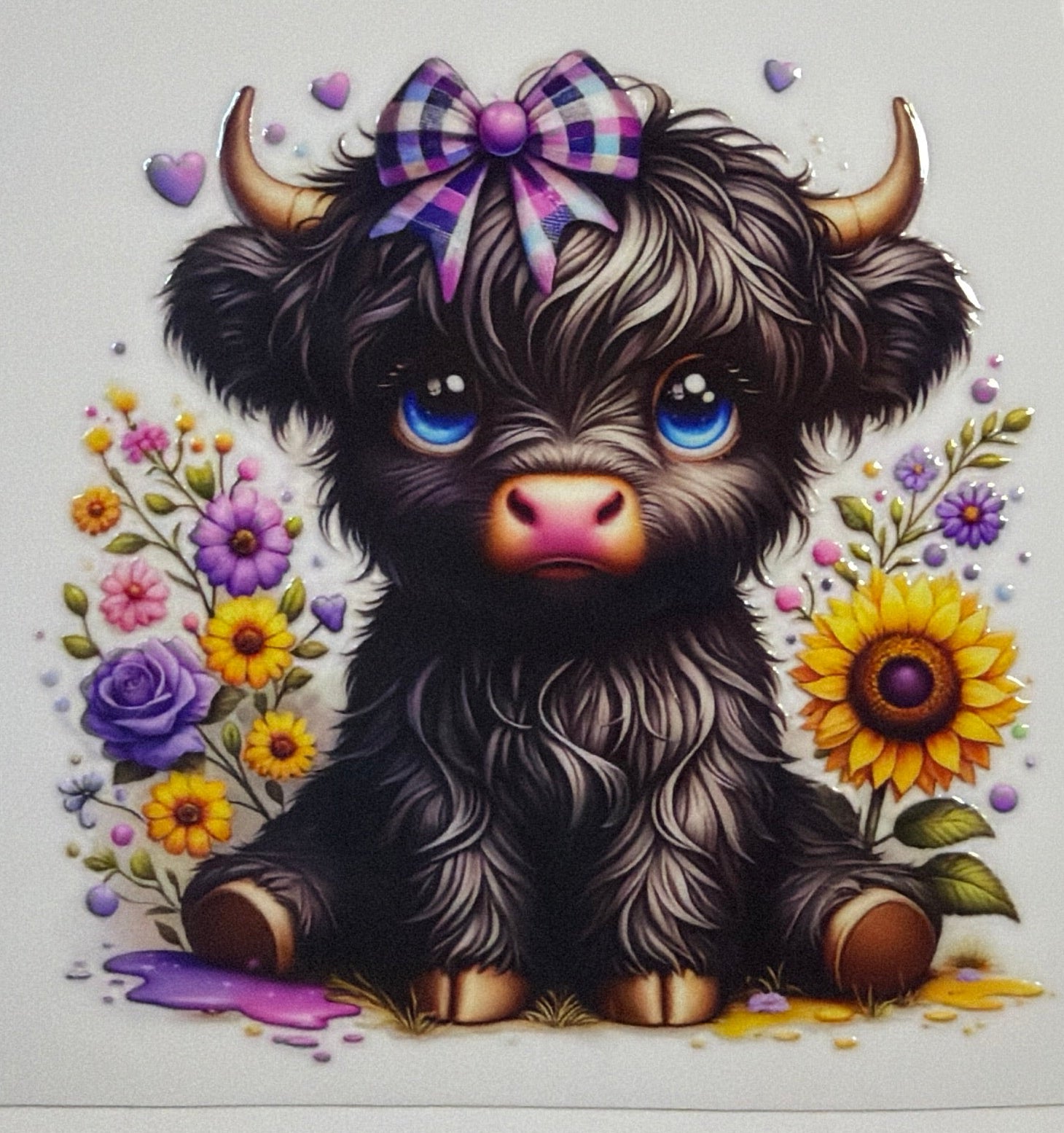 Highland Cow Decal UVDTF