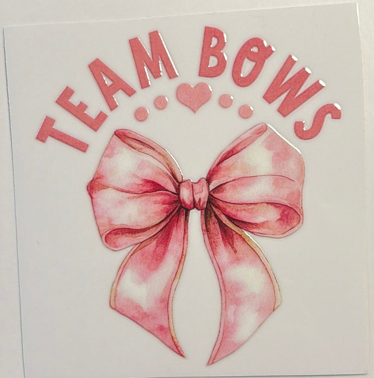 Team Bows Decal UVDTF