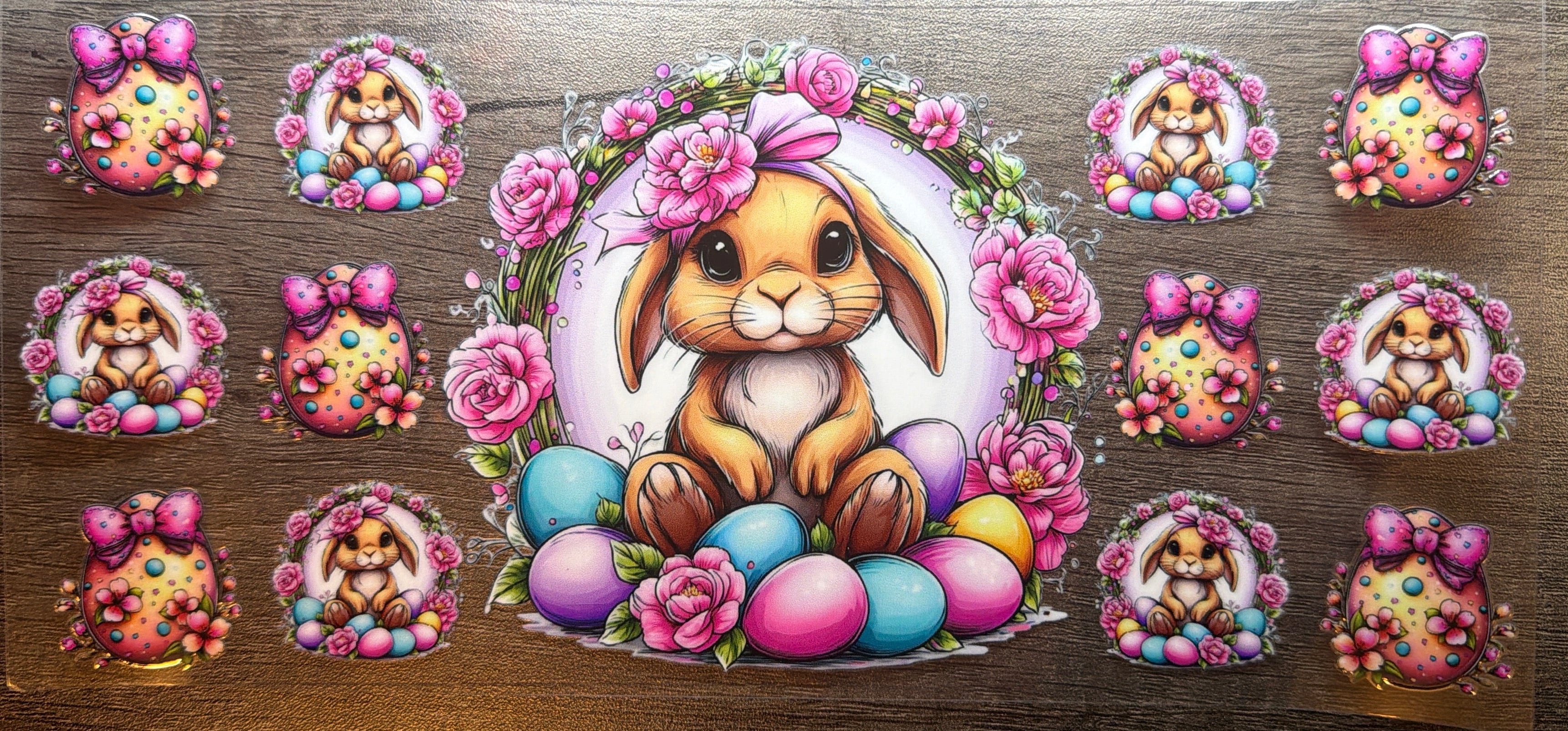 Easter Bunny Basket UVDTF