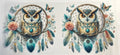 Owl w/Feathers UVDTF