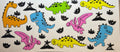 Colorful dinosaurs UVDTF