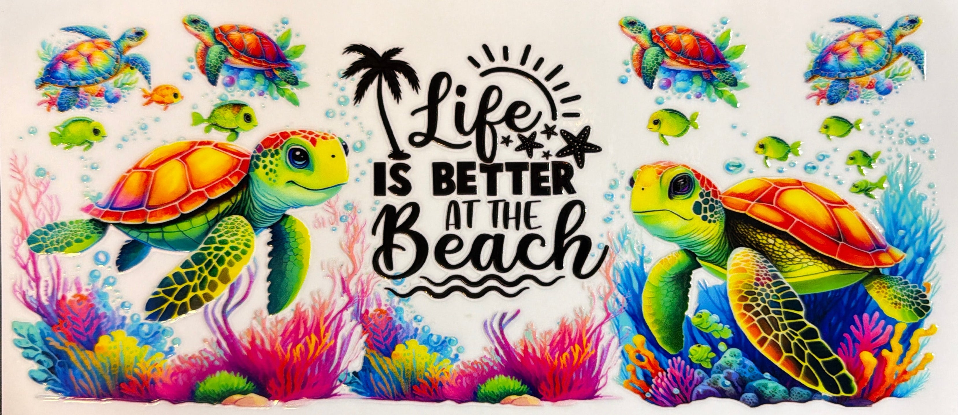 Life is Better at The Beach UVDTF