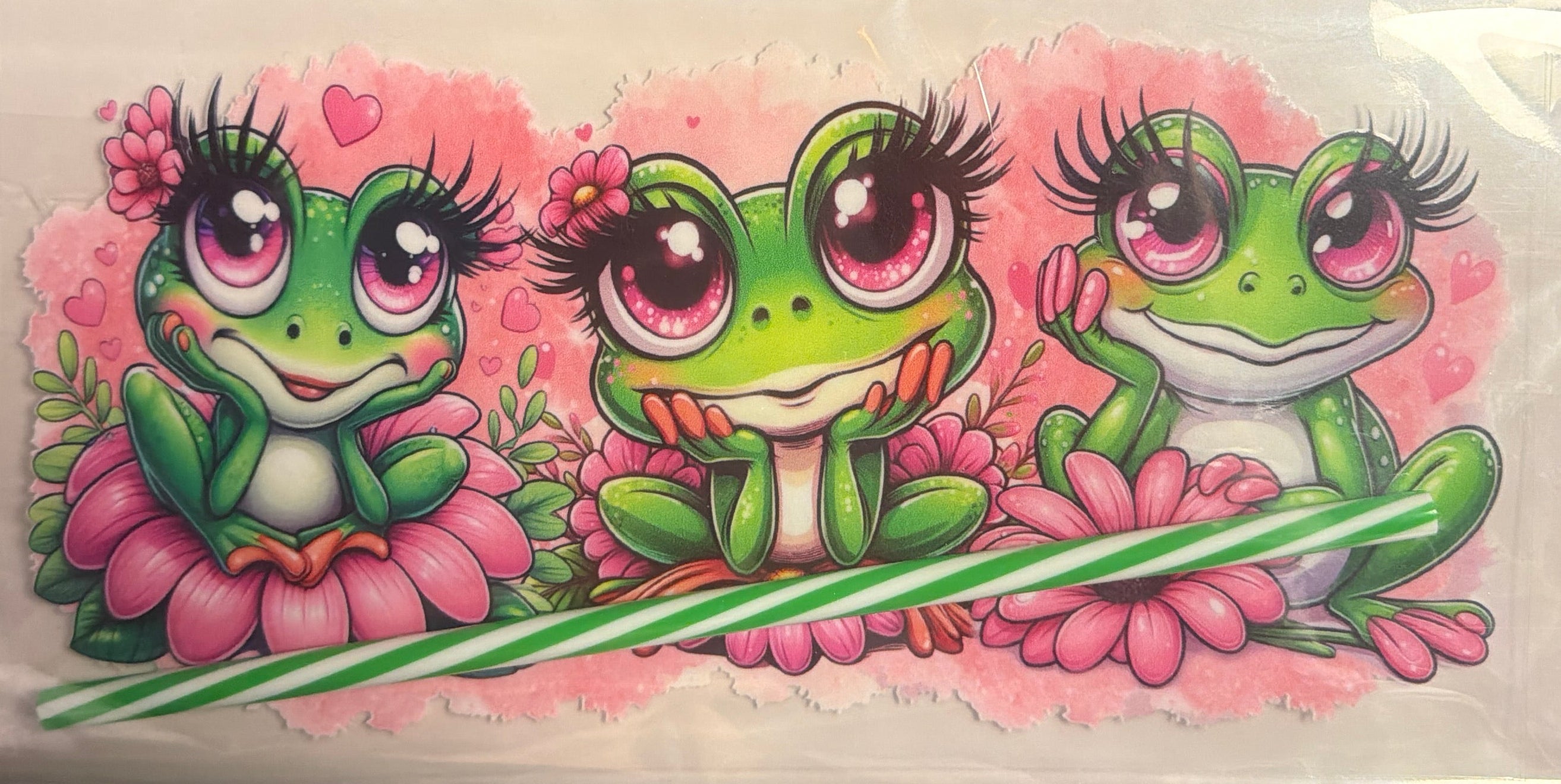 Bougee Frogs UVDTF w/straw