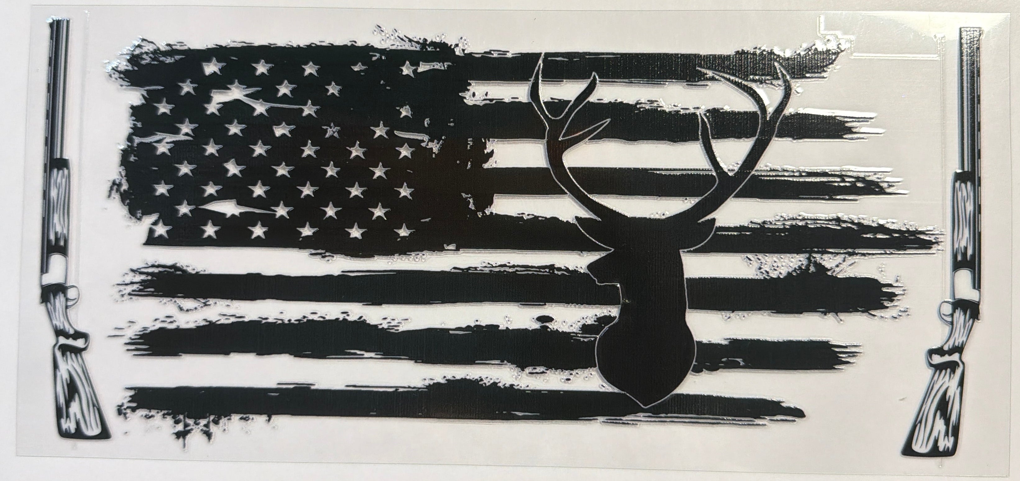 American Flag Deer UVDTF