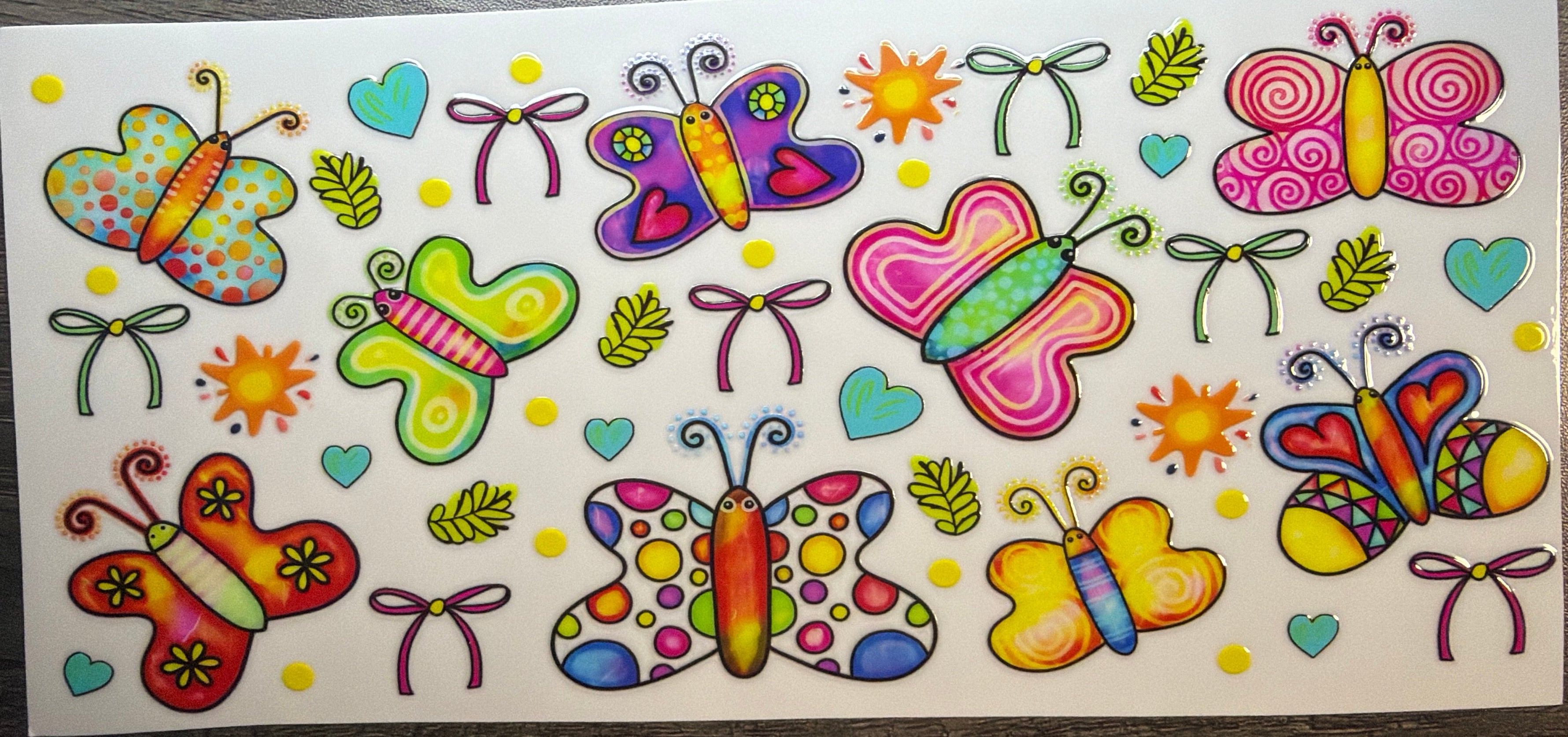 Whimsical Butterflies UVDTF