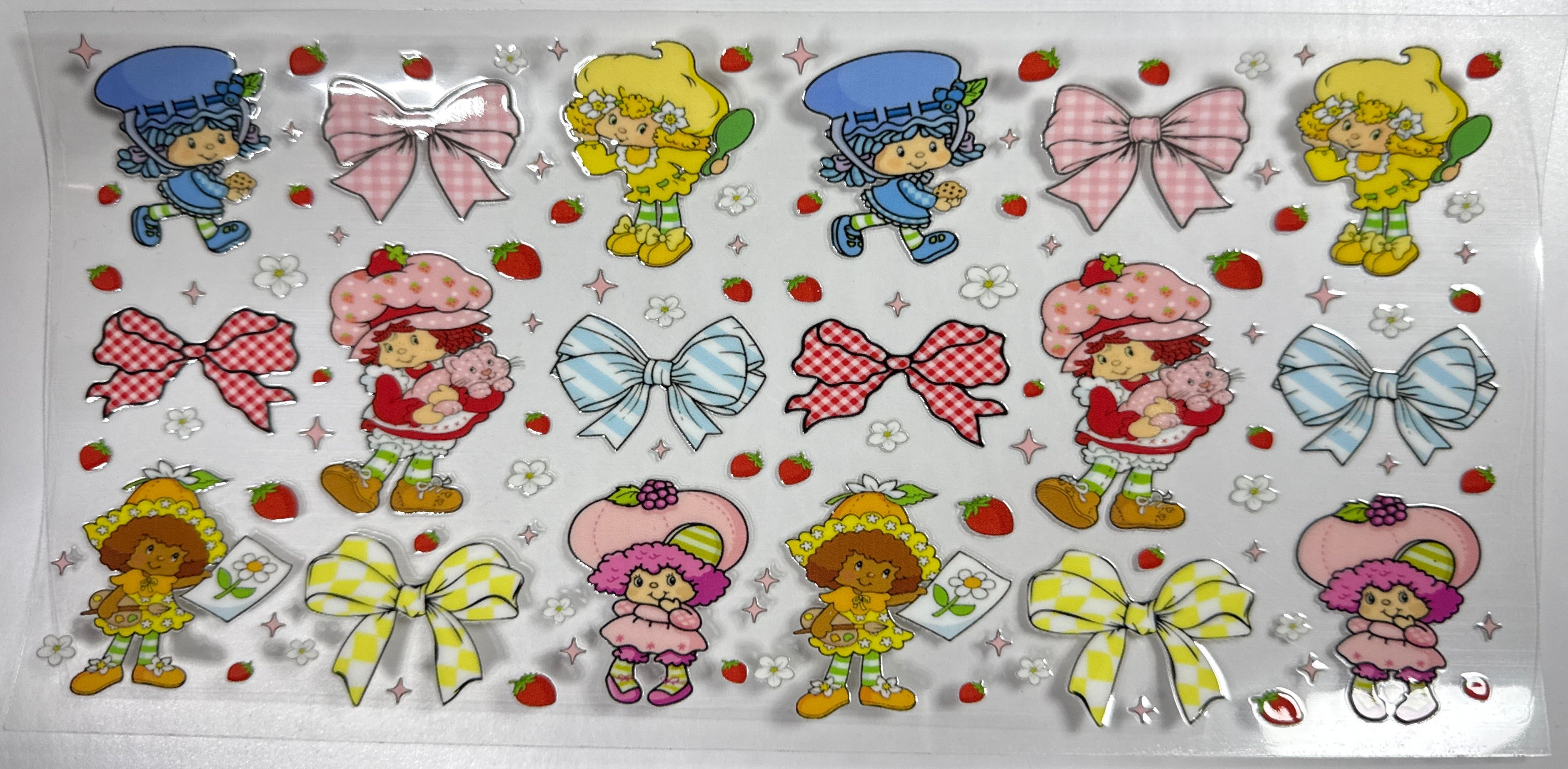 Strawberry and friends with bows