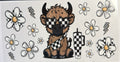 Highland Cow with Sunglasses UVDTF