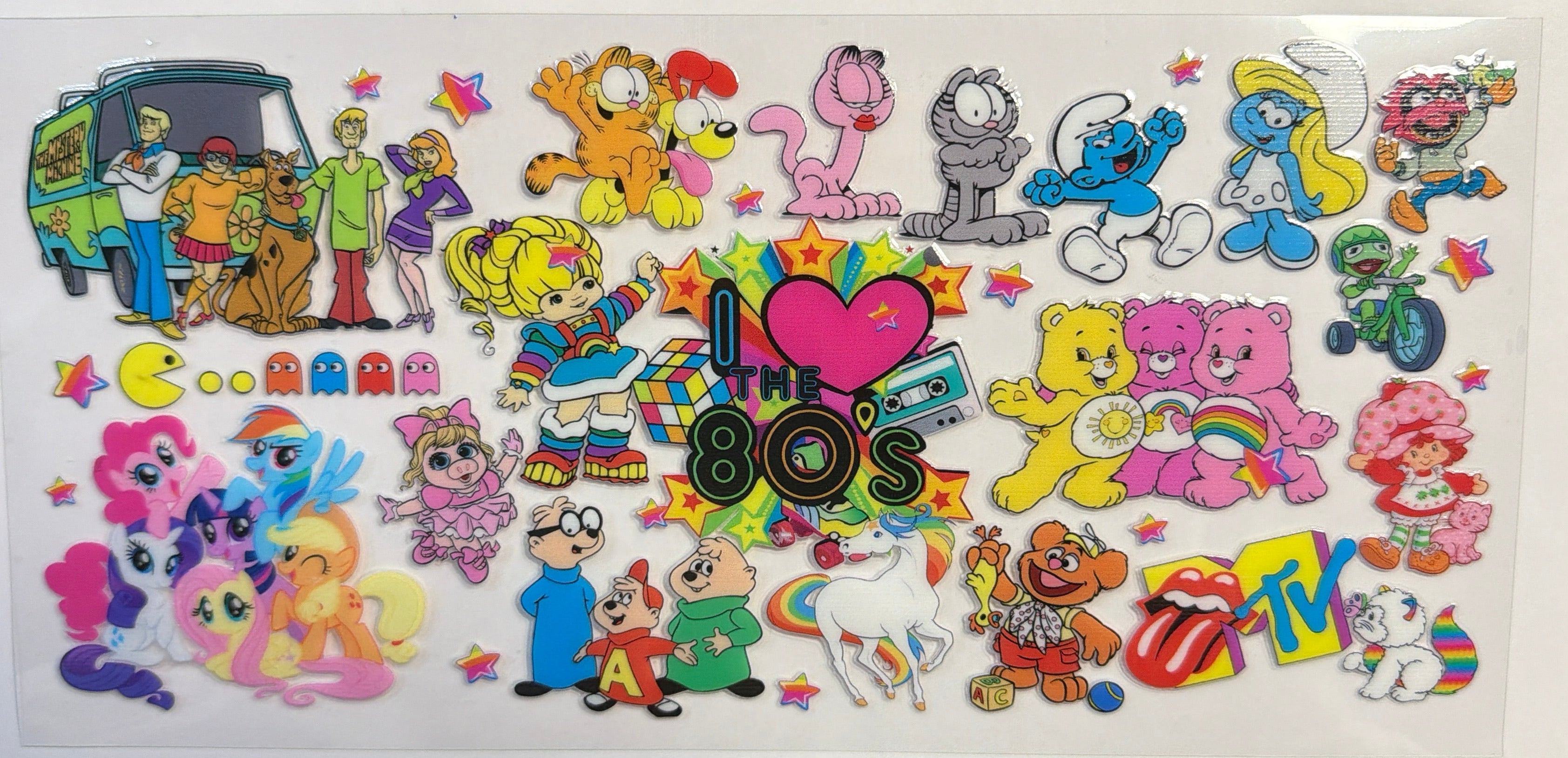 I Love the 80’s Cartoons UVDTF