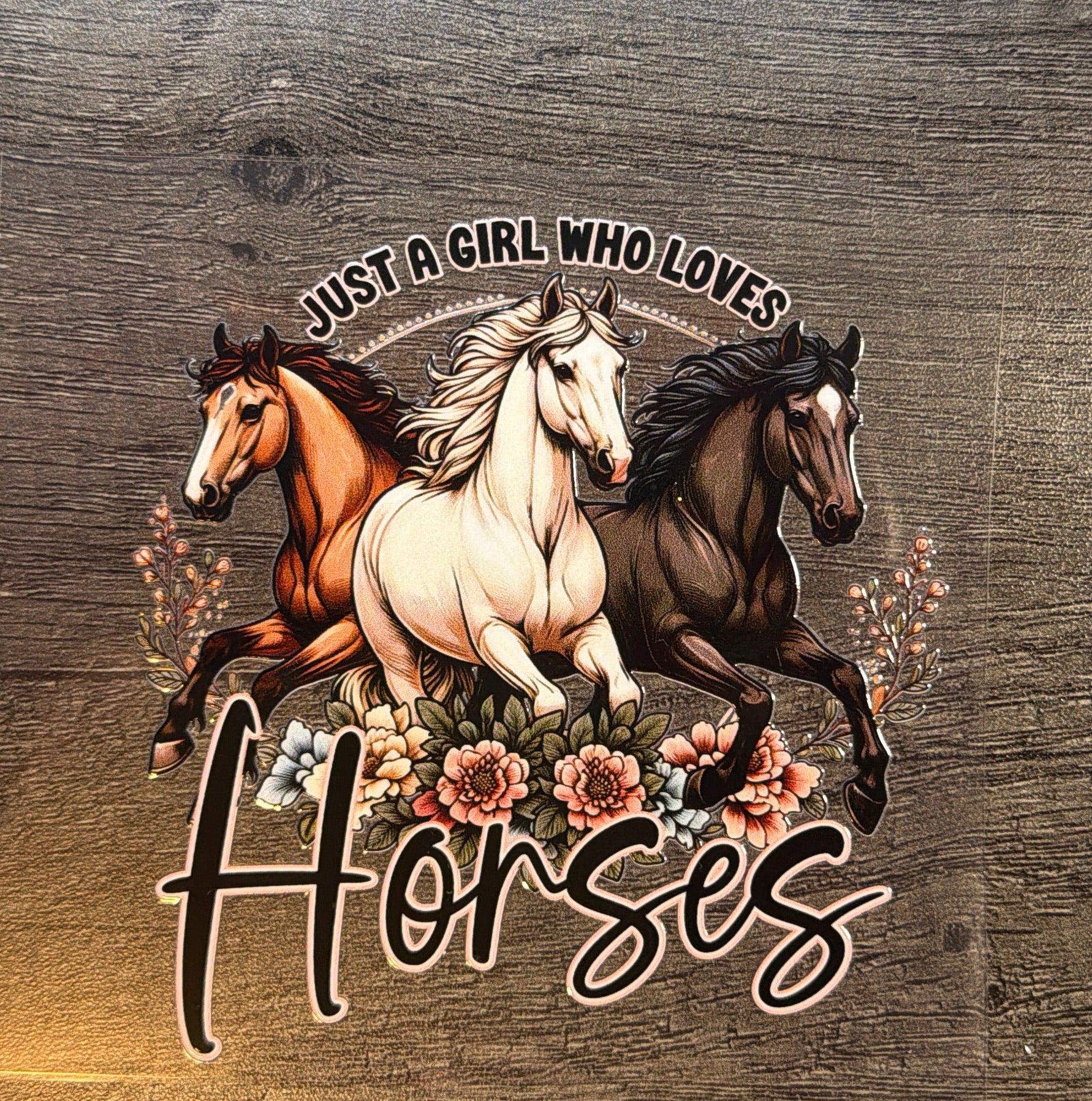 Just a girl who loves horse horses UVDTF