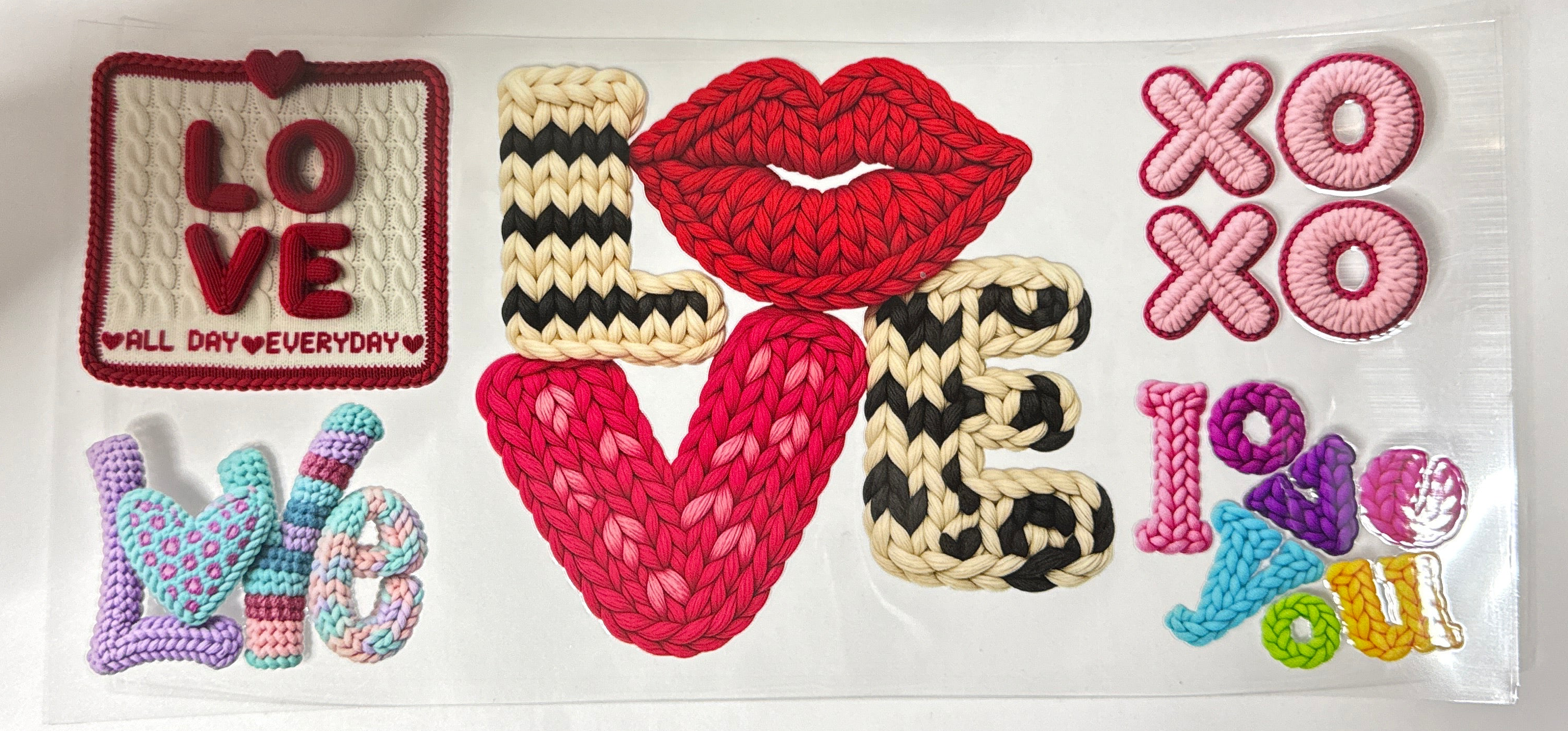 LOVE Yarn style UVDTF