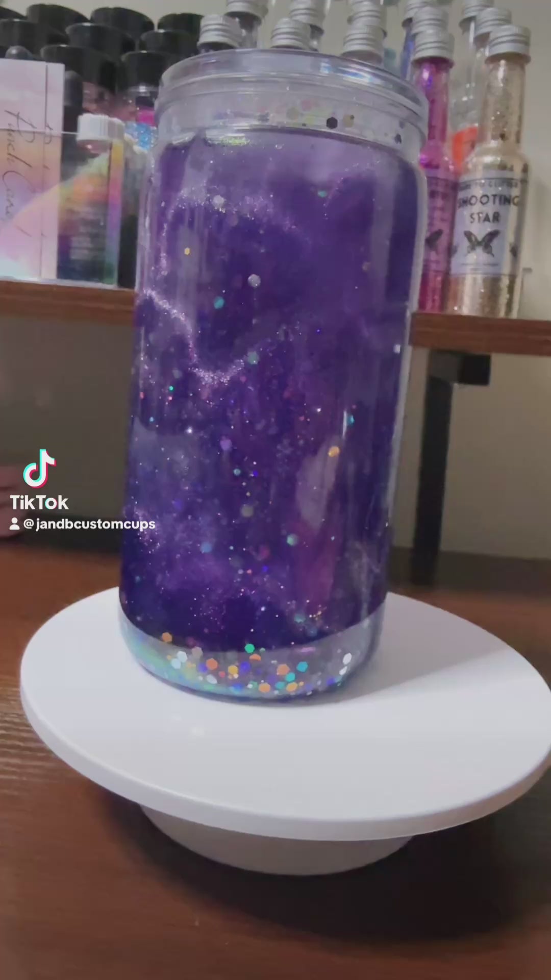 16oz Cateye Waterfall Snowglobe Tumbler