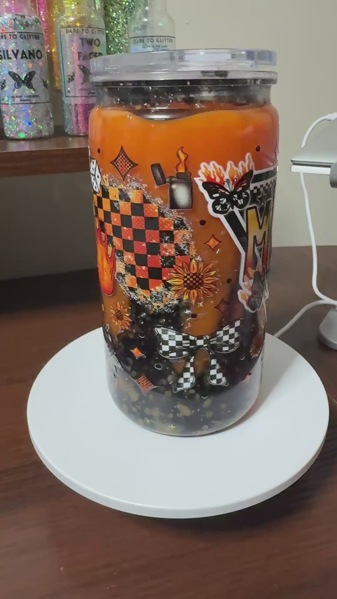 16oz Custom Snowglobe Tumbler