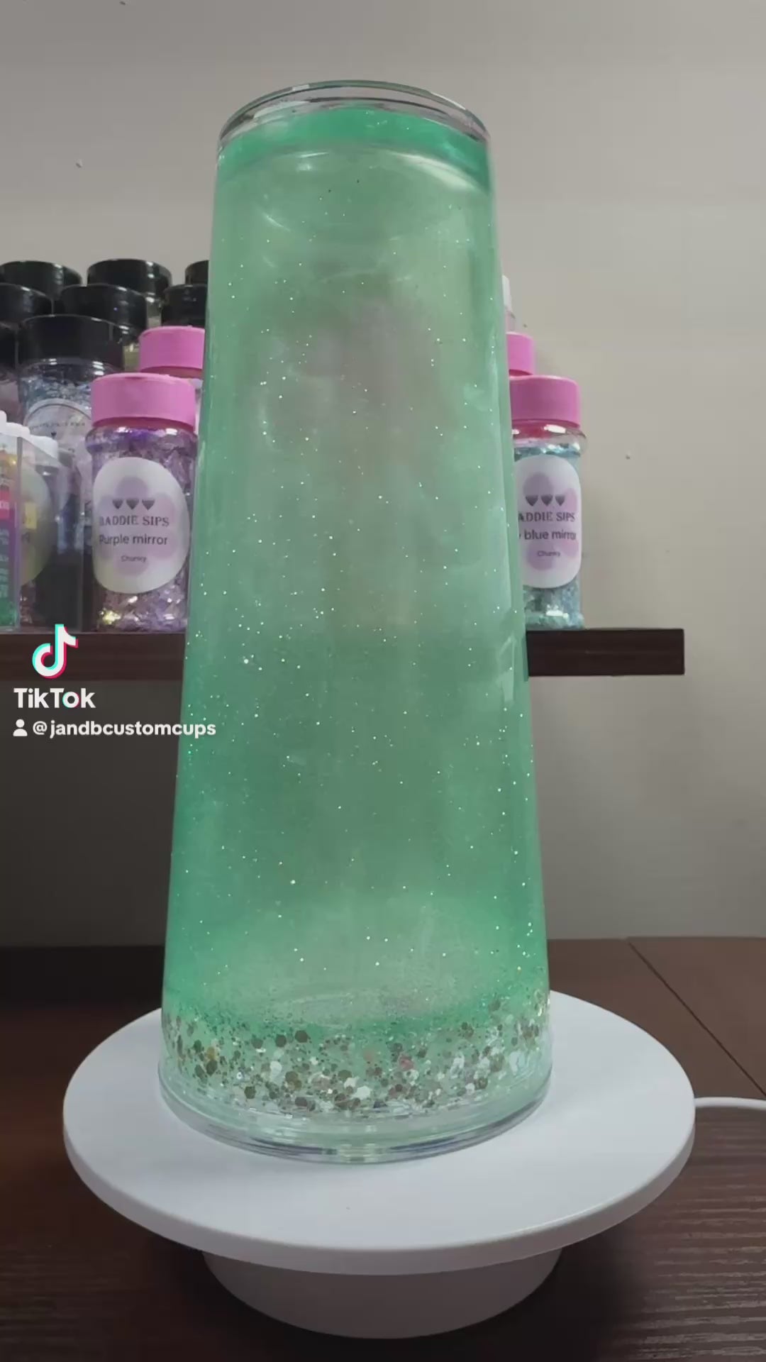 24oz Cateye Mineral Magic Snowglobe Tumbler