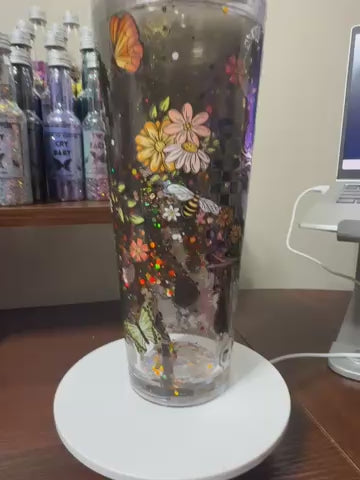 24oz Custom Snowglobe Tumbler