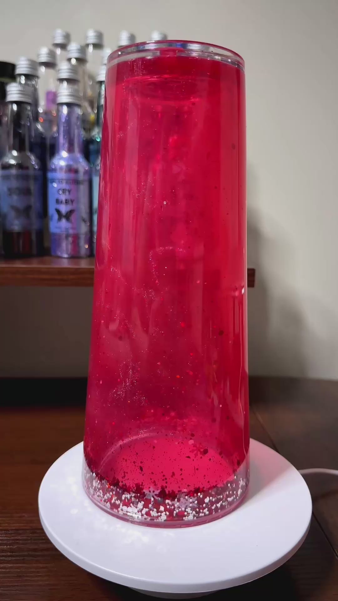 24oz Tapered Snowglobe Tumbler