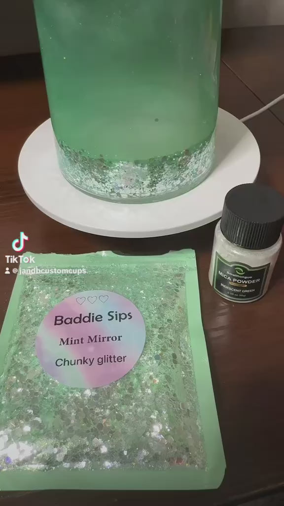 24oz Cateye Mineral Magic Snowglobe Tumbler