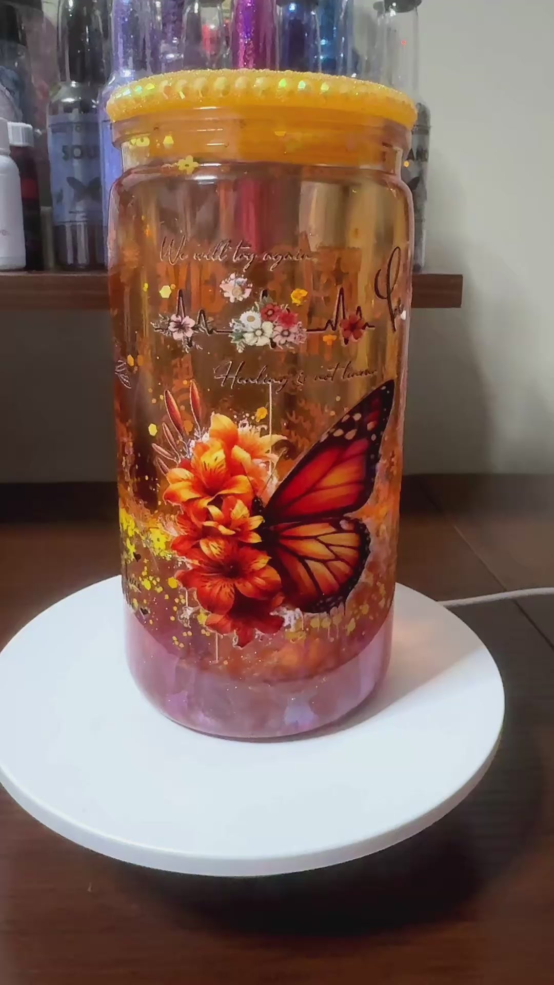 16oz Custom Snowglobe Tumbler