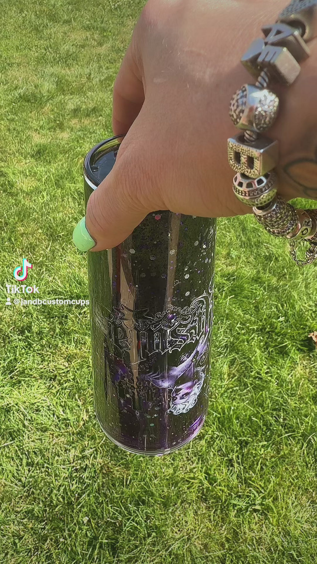 24oz Custom Dual Lava Snowglobe Tumbler