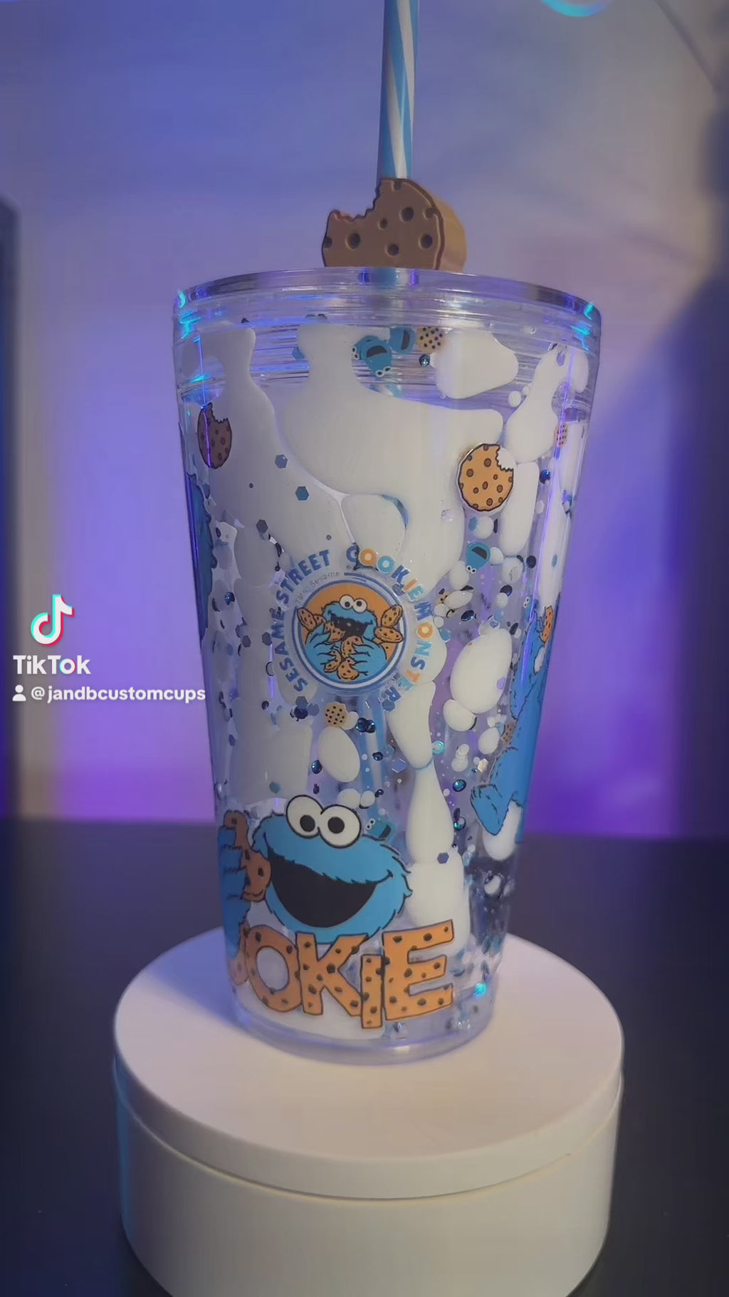 16oz Tapered Snowglobe Tumbler